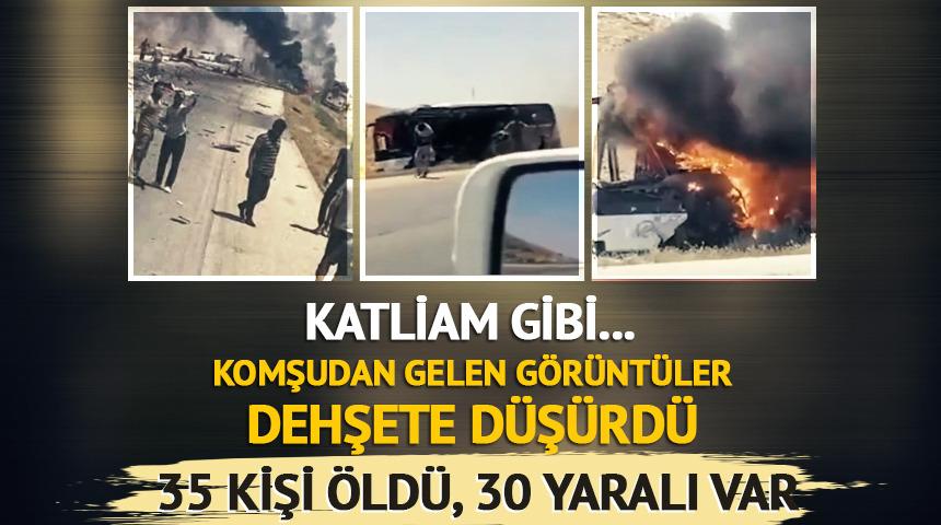 Suriye'de katliam gibi kaza: 30 ölü, 35 yaralı