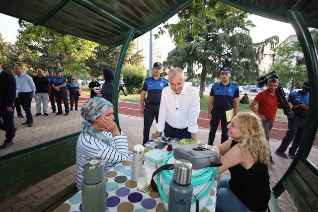 Tahmazoğlu, kamera ve dron destekli park denetimine katıldı 1