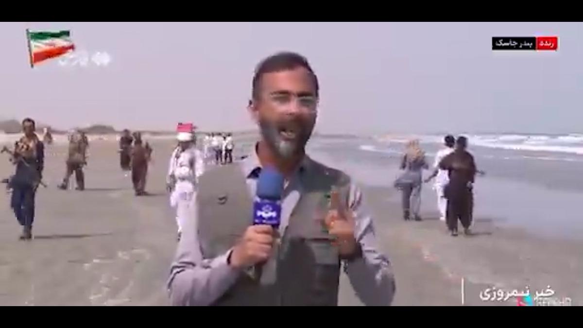 ABD nin olası kara saldırısına karşı harekete ge&ccedil;tiler! İran da halk ellerde silah sahilde devriye atıyorlar 1