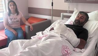 Ayı saldırısından yaralı kurtulan &ccedil;ift&ccedil;i yaşadıklarını anlattı