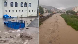 Kastamonu'yu sağanak yağış vurdu