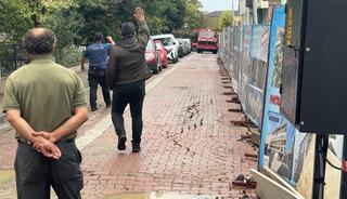 Avcılar'da şiddetli yağış! Yolda kayma oluştu