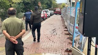 Avcılar'da şiddetli yağış! Yolda kayma oluştu