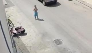 Yarı &ccedil;ıplak sokağa &ccedil;ıkan kadın daha sonra 3. kattan atladı