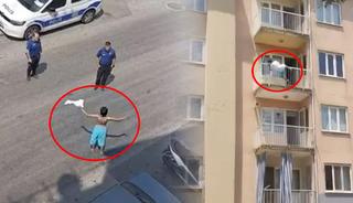 Yarı &ccedil;ıplak sokağa &ccedil;ıkan kadın mahalleyi ayağa kaldırdı! Acı son...