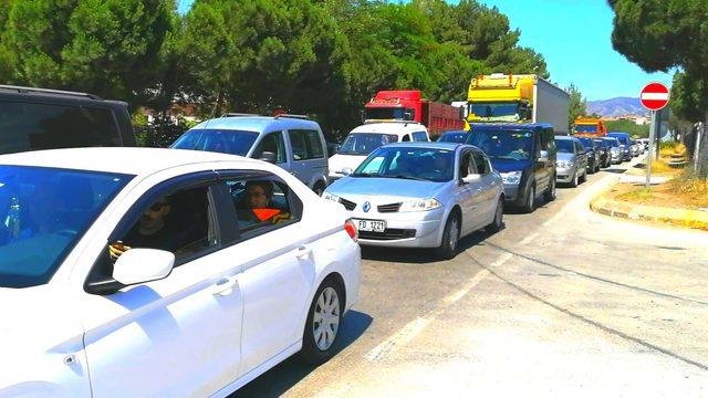 İstanbul-Samsun D-100 karayolunda trafik yoğunluğu