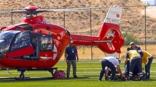 Malatya’da kalp krizi geçiren hasta hava ambulansıyla hastaneye sevk edildi