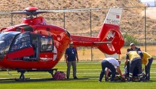 Malatya&rsquo;da kalp krizi ge&ccedil;iren hasta hava ambulansıyla hastaneye sevk edildi