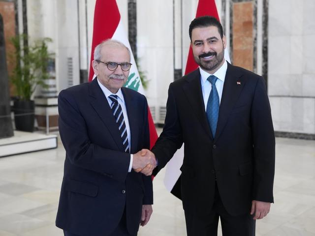 L&uuml;bnan Başbakanı Selam, Irak Başbakanı Zeydi ile g&ouml;r&uuml;şt&uuml;