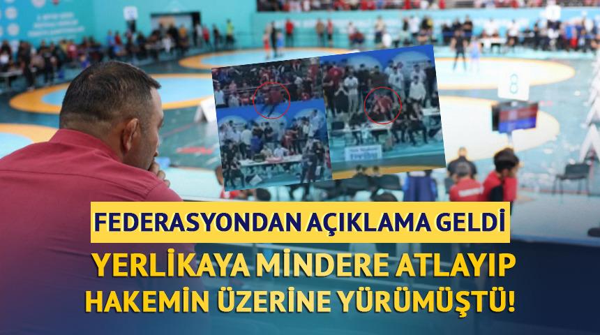 Hamza Yerlikaya mindere atlayıp hakemin üzerine yürümüştü! Federasyondan açıklama geldi