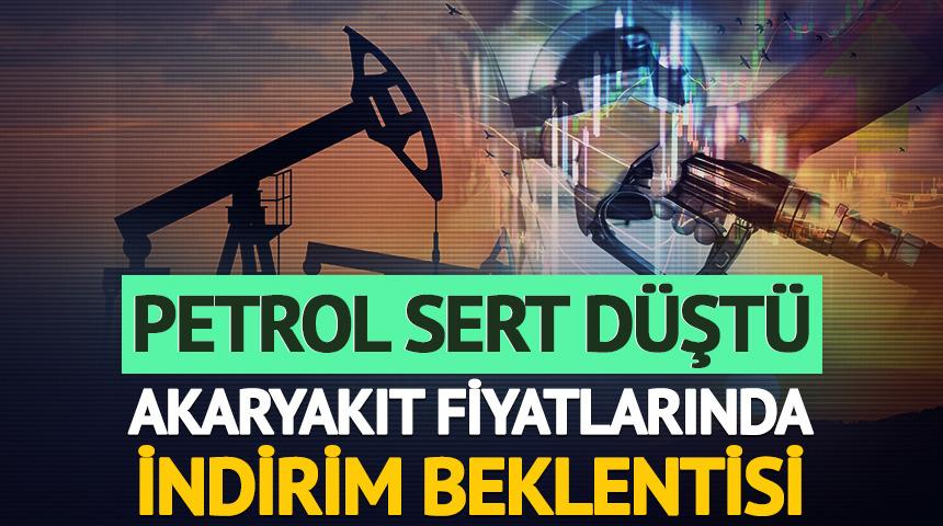 Petrol sert düştü: Akaryakıt fiyatlarında indirim beklentisi
