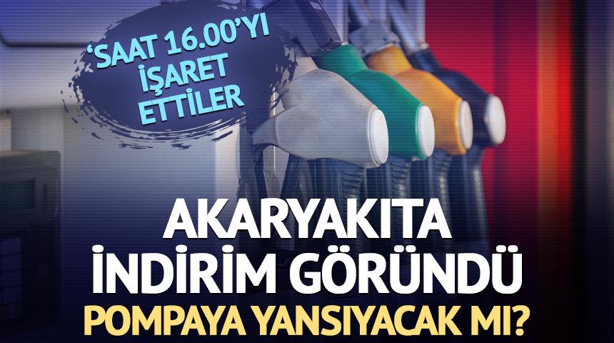 Akaryakıta indirim: Pompaya yansıyacak mı? 'Saat 16.00' vurgusu