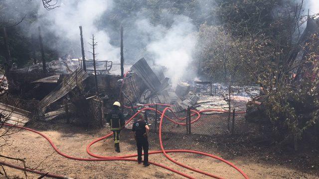 Bursa'da 2 lüks villa yangında kül oldu