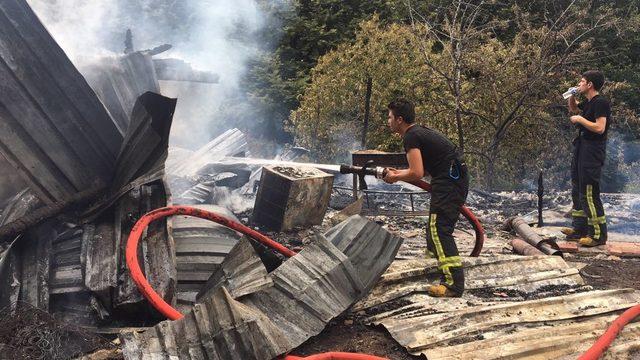 Bursa'da 2 lüks villa yangında kül oldu