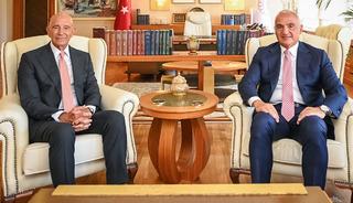 Bakan Ersoy, ABD'nin Ankara B&uuml;y&uuml;kel&ccedil;isi Tom Barrack'ı ağırladı