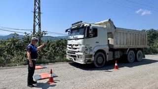 Ordu’da ağır tonajlı araç denetimi: 11 araca ceza