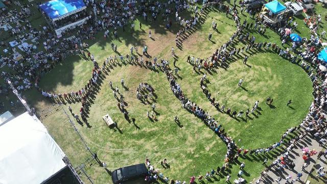 2 bin rakımlı Sahara Yaylası'nda festival: Dev horon halkası dikkat çekti