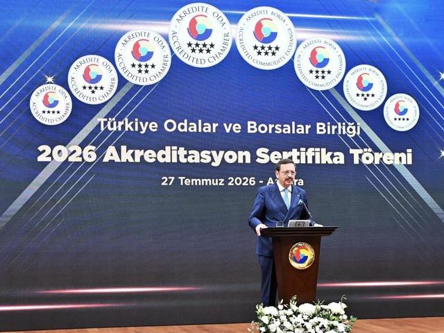 TOBB&rsquo;da 73 oda ve borsaya sertifika verildi