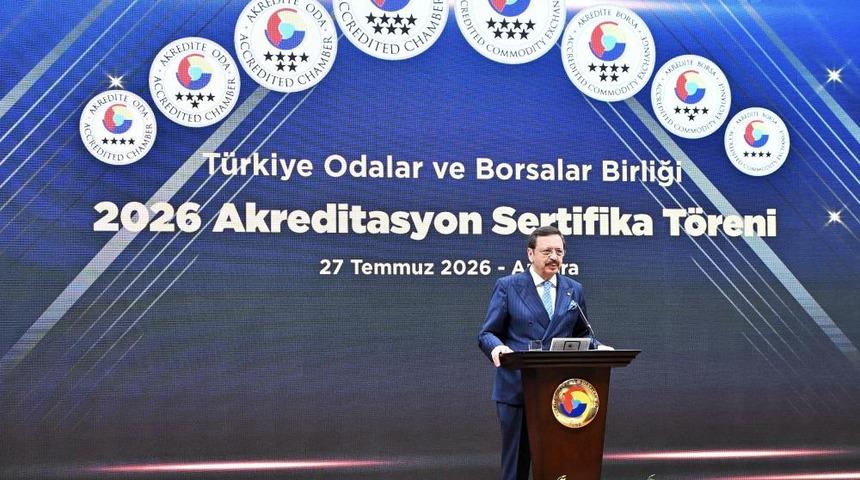 TOBB&rsquo;da 73 oda ve borsaya sertifika verildi