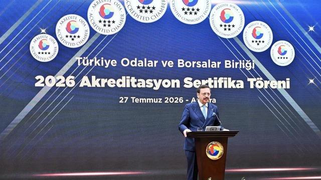 TOBB’da 73 oda ve borsaya sertifika verildi