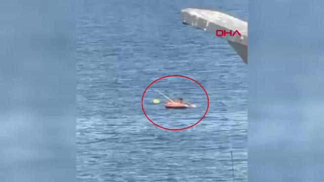 Yer: Bursa! Botla denizde sürüklendi