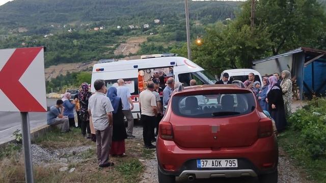 Freni tutmayan hafif ticari araç, anne ile iki çocuğuna çarptı