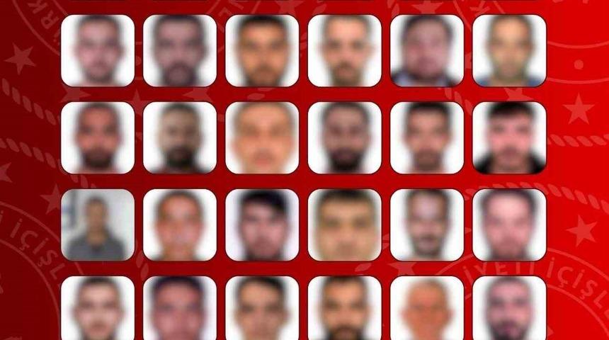 Kırmızı b&uuml;ltenle aranan 27, ulusal seviyede aranan 38 kişi yakalandı
