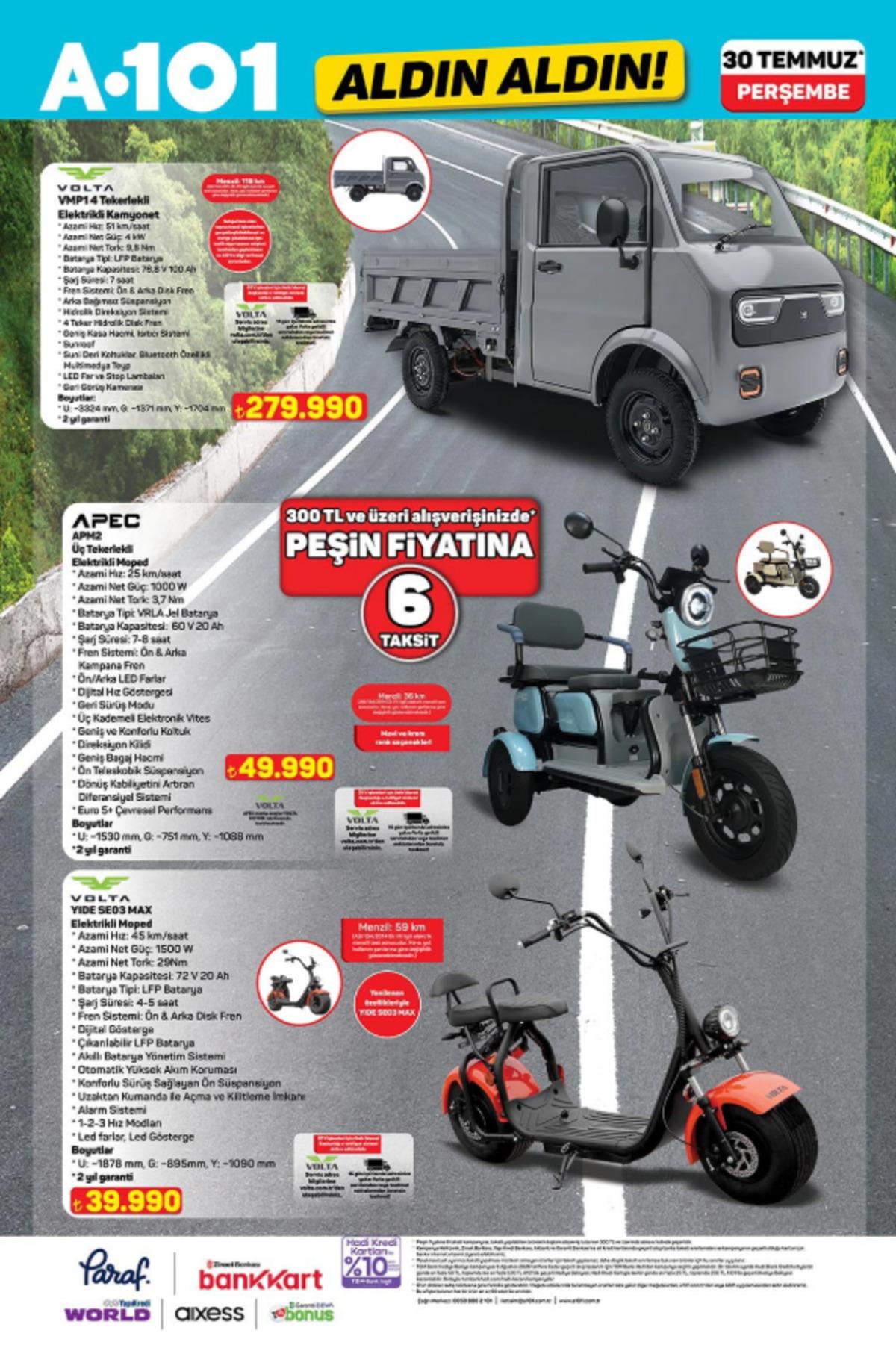 A101 e elektrikli kamyonet geliyor! 30 Temmuz 2026 A101 kataloğu  8