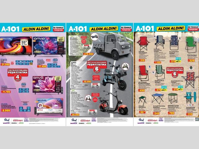 A101'e elektrikli kamyonet geliyor! 30 Temmuz 2026 A101 kataloğu 