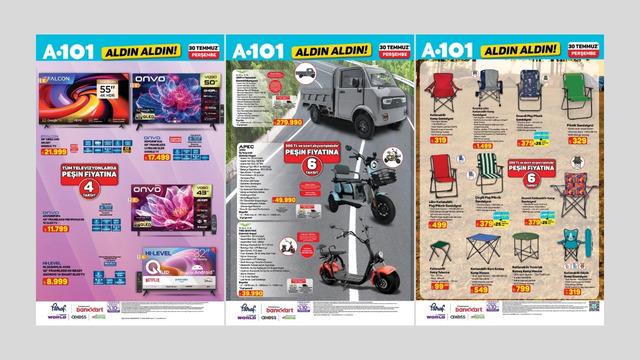 A101'e elektrikli kamyonet geliyor! 30 Temmuz 2026 A101 kataloğu 
