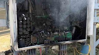 Burdur’da güneş enerji santralindeki trafo yangını otluk alana sıçradı