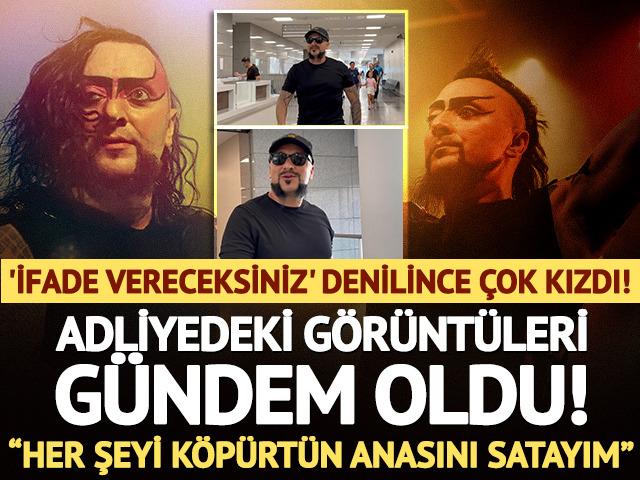 Hayko Cepkin'in adliyedeki g&ouml;r&uuml;nt&uuml;leri g&uuml;ndem oldu! ''Her şeyi k&ouml;p&uuml;rt&uuml;n anasını satayım''