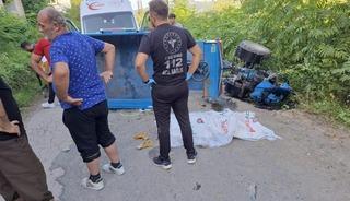 Ordu'da patpat devrildi: 1 &ouml;l&uuml; 1 yaralı