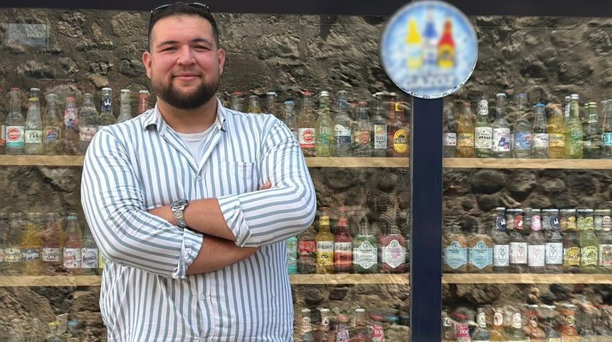 Hobi olarak topladığı gazoz kapakları meslek sahibi yaptı
