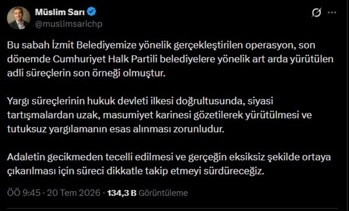 &Uuml;sk&uuml;dar Belediyesi ne operasyona CHP den  kopyala-yapıştır  tepki 3
