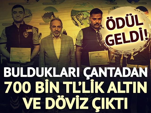 Buldukları &ccedil;antada 700 bin TL'lik altın ve d&ouml;viz &ccedil;ıktı: &Ouml;d&uuml;l geldi