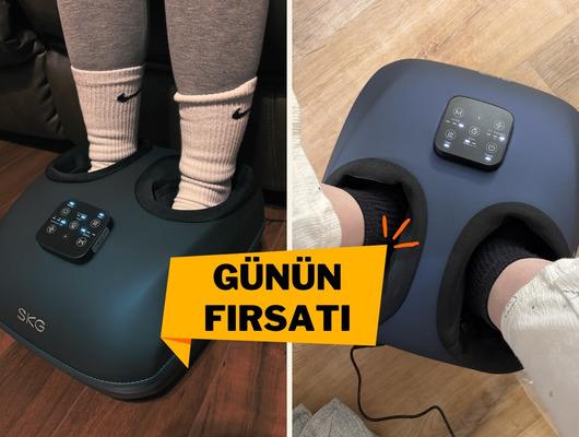 Evde Spa keyfi: Isıtmalı SKG ayak masaj aleti indirimde