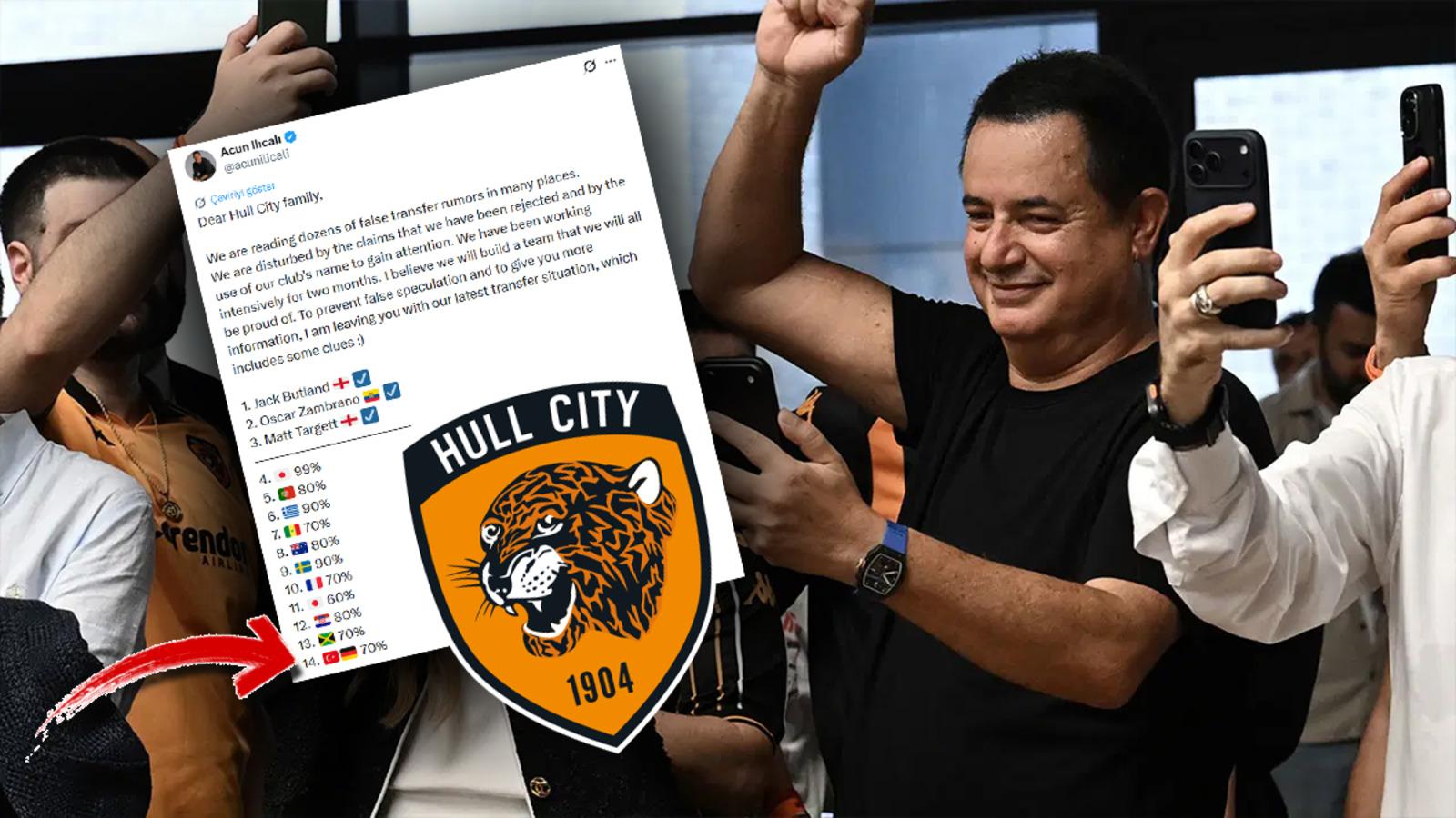 Acun Ilıcalı'nın gizemli paylaşımındaki Türk ortaya çıktı! Hull City'e yeni transfer
