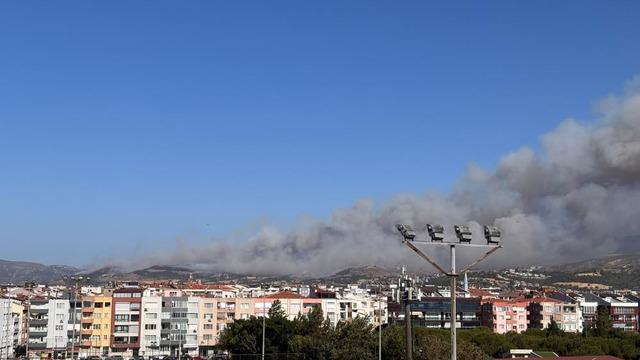 Çanakkale'deki orman yangınına müdahale sürüyor