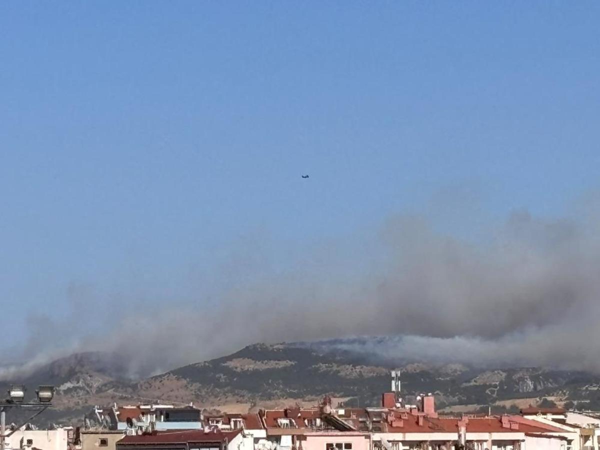 Çanakkale deki orman yangınına müdahale sürüyor 1