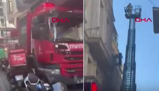 İstiklal Caddesi'nde alışveriş merkezinde yangın