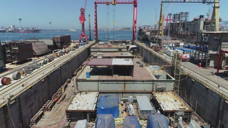 Türkiye’nin ilk uçak gemisi havadan görüntülendi  G2