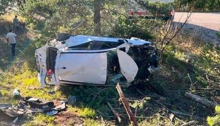 Kastamonu'da otomobil şarampole yuvarlandı: 5 yaralı