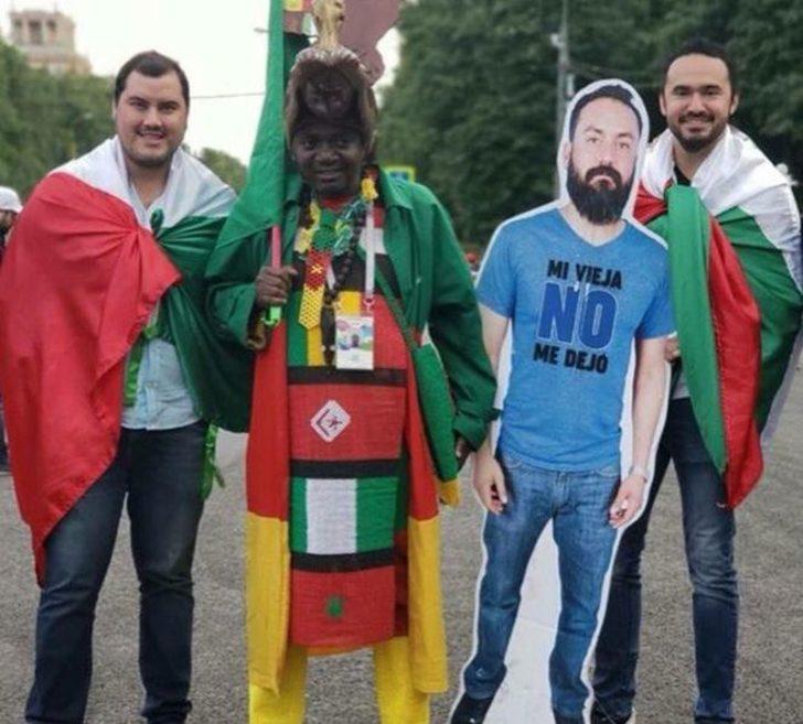  Hanımından izin alamadı, Dünya Kupası'na kendisi yerine kartoneti gitti! G4