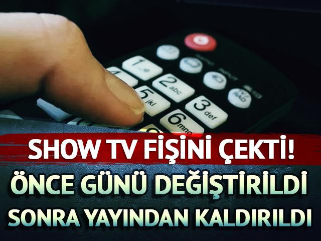 Show Tv fişini &ccedil;ekti! Yaz Bir Şarkı programı apar topar yayından kaldırıldı
