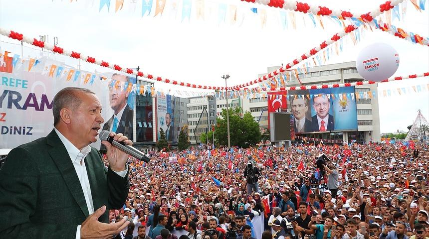 Cumhurbaşkanı Erdoğan, Samsun'da böyle duyurdu: Çarşamba ve perşembe günü yeni yönetim sistemini açıklayacağım