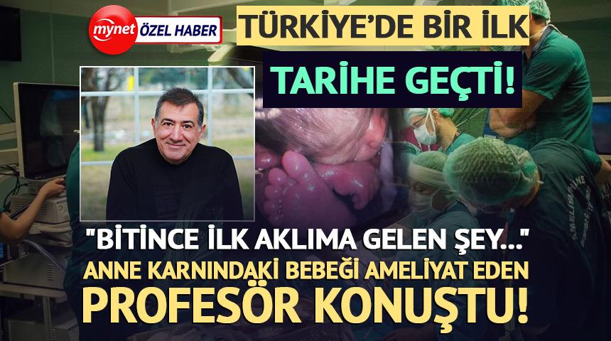 Anne karnındaki bebeği ameliyat eden profes&ouml;r konuştu! 