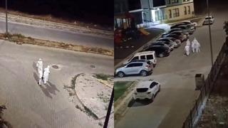 Gece saatlerinde ilginç görüntüler! Kahramanmaraş sokaklarında böyle gezdiler
