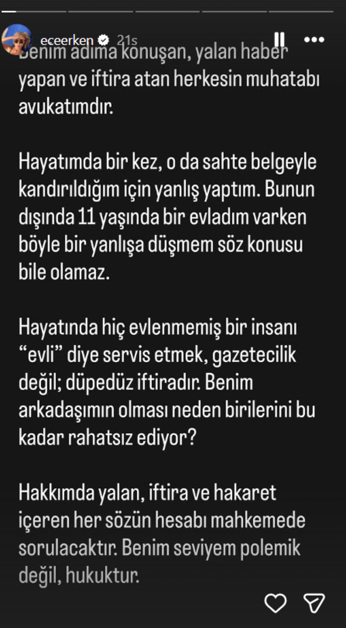 Ece Erken  yasak aşk  iddiasıyla g&uuml;ndemde! Savunması dikkat &ccedil;ekti 1