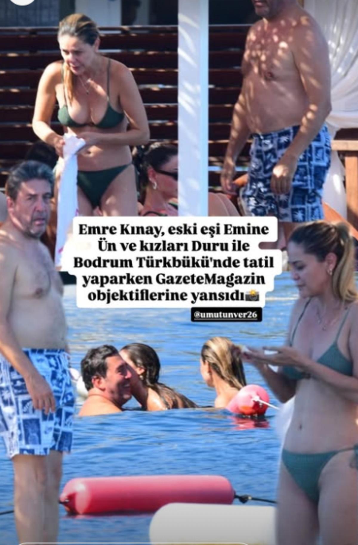 Emine &Uuml;n eski eşiyle Bodrum da tatilde! Fit haline bir bakan bir daha baktı 2